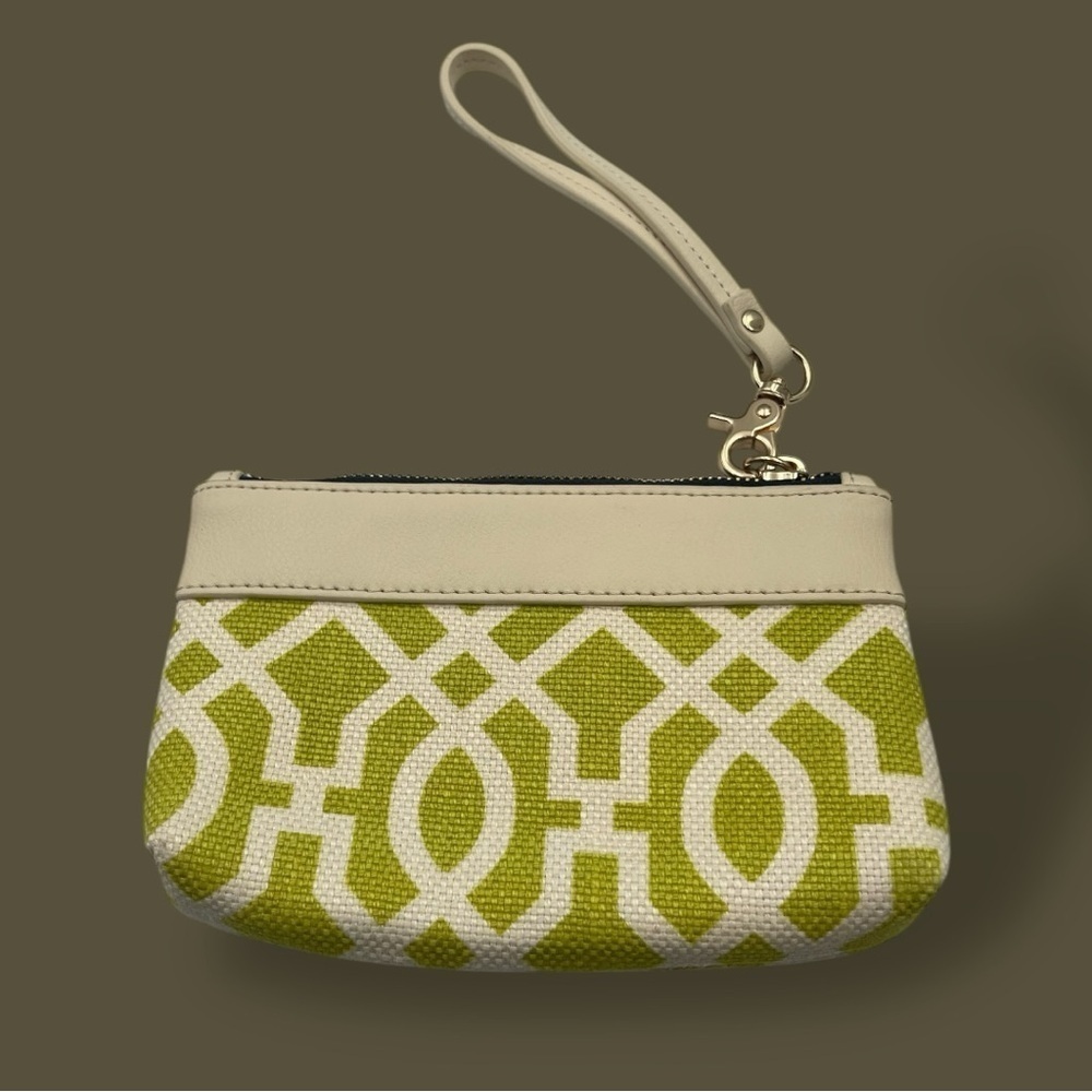 Spartina 449 Hayward Tassel Wristlet 
(Tassel Zipper Pull not included) Green - Picture 7 of 15